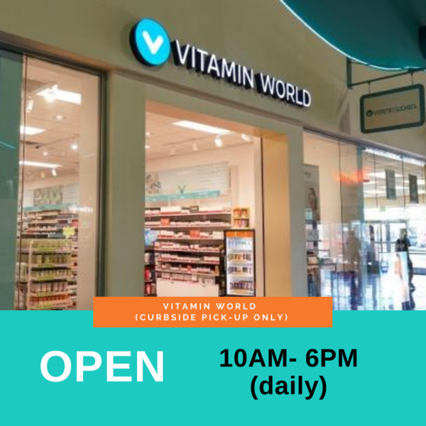 VITAMIN WORLD PCOR1 Modified Store Hours & Services GPO Guam