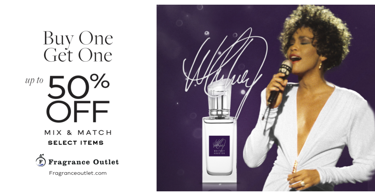 Introducing – Whitney Houston Fragrance – Available Now – Buy One Get One 50% off