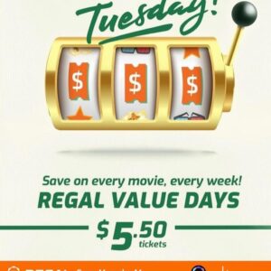 Regal Cinemas: Value Days Tuesday